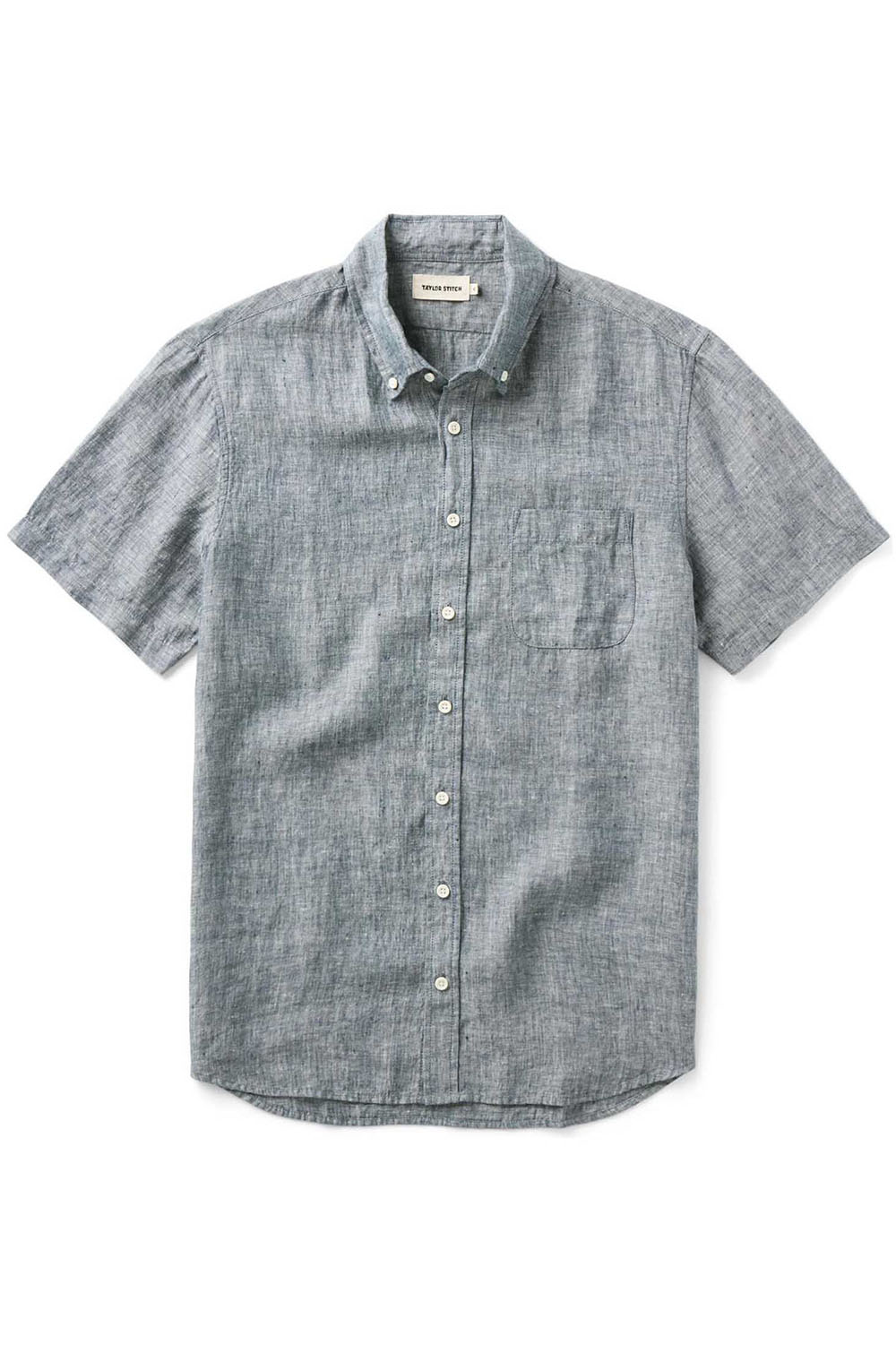 taylor stitch the jack ss ocean linen flatlay