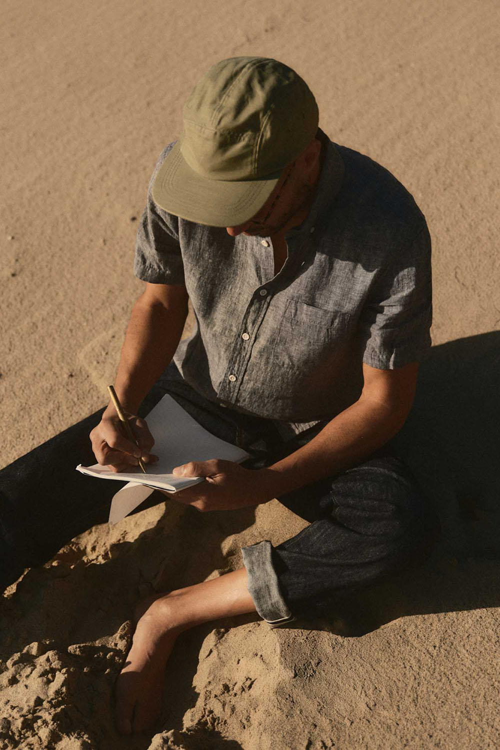taylor stitch the jack ss ocean linen model