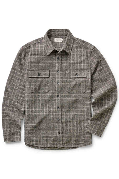 Taylor Stitch THE LEDGE SHIRT Coal Plaid Flatlay