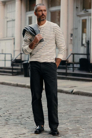 taylor stitch the straight foundation pant faded black