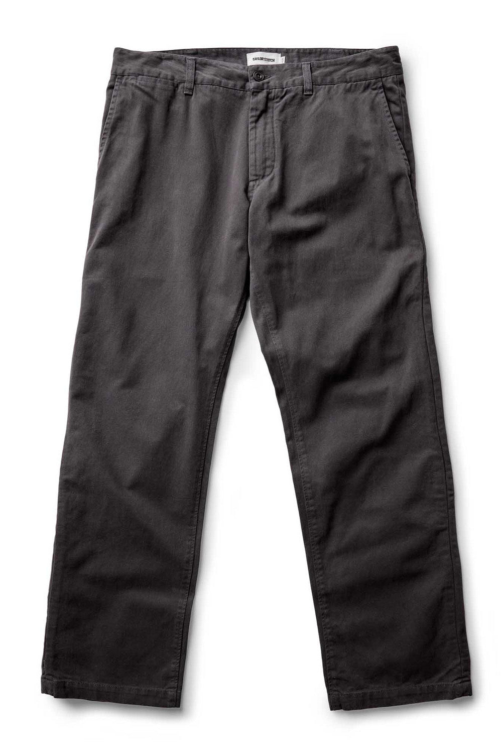taylor stitch the straight foundation pant faded black flatlay