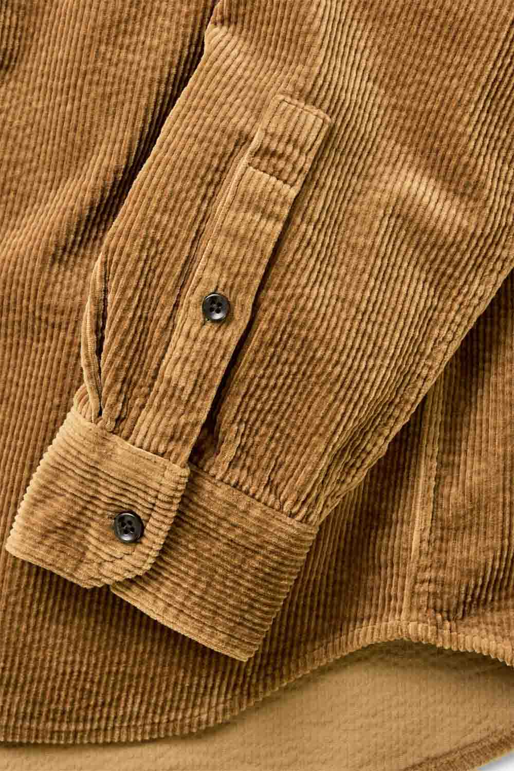 taylor stitch the utility shirt bourbon corduroy sleeve