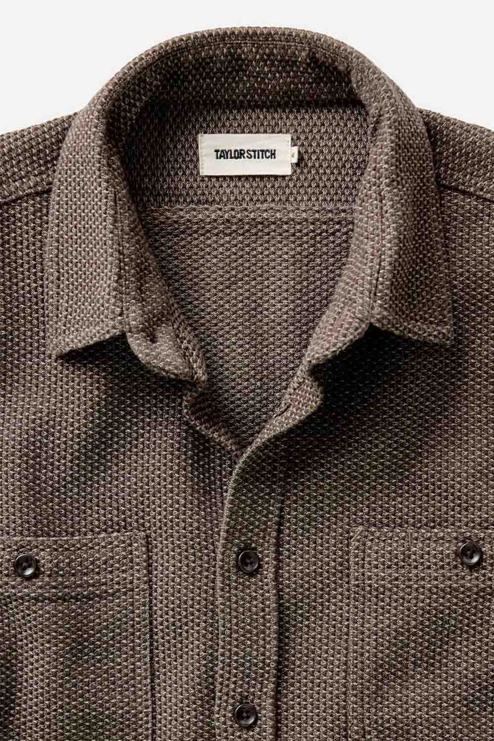 Taylor Stitch THE UTILITY SHIRT Mulch Sashiko Collar