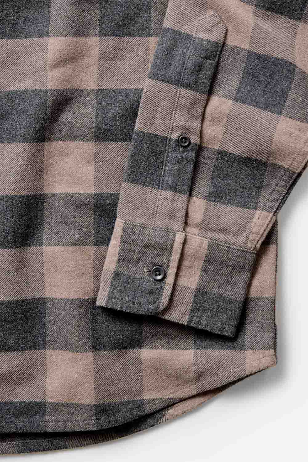 Taylor Stitch THE YOSEMITE SHIRT Heather Sable Buffalo Check Sleeve