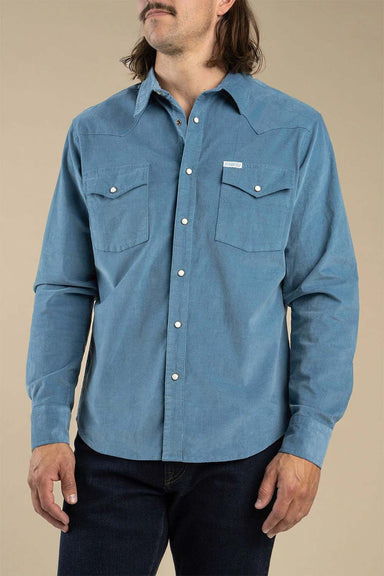 Sendero - Wyatt Pearl Snap Shirt - Sky Blue - Front