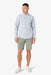 Mizzen + Main - Leeward LS - Sky Coastal Plaid - Front