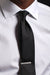 the tie bar grosgrain solid tie black model