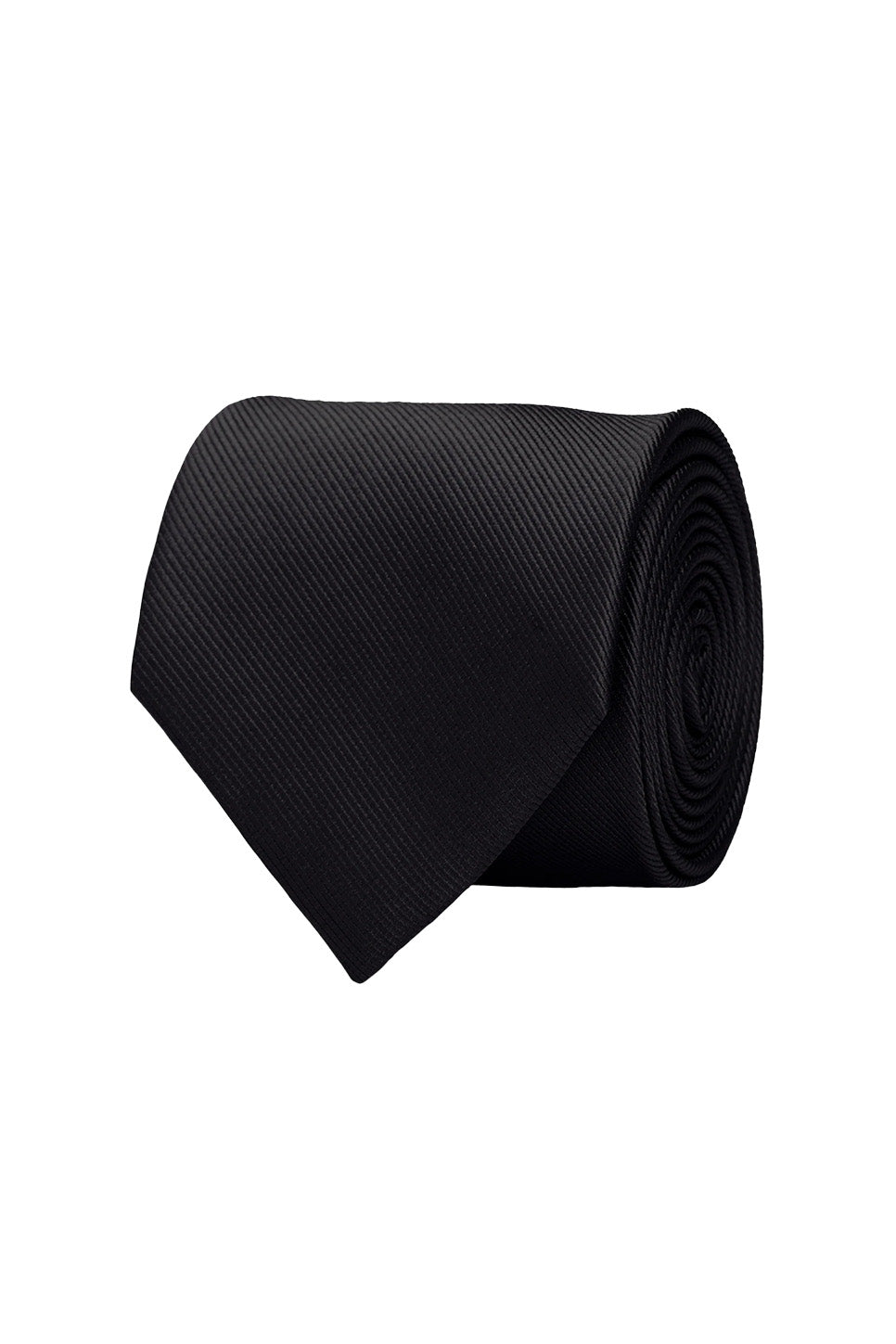the tie bar grosgrain solid tie black roll