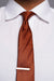 the tie bar grosgrain solid tie copper model
