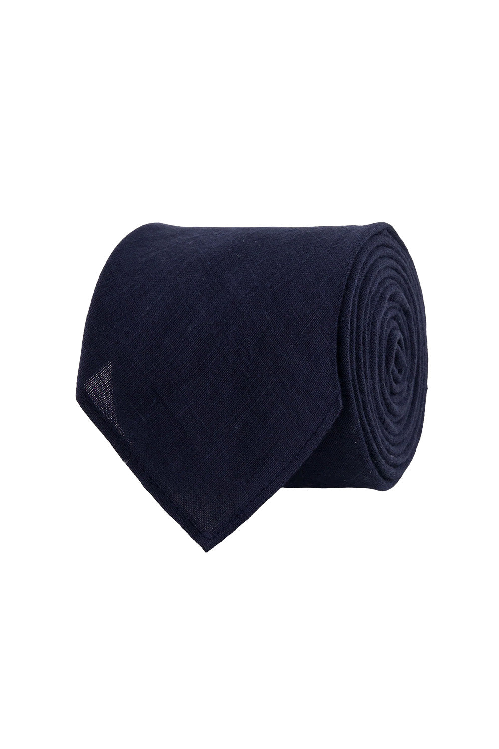 the tie bar kinzie french linen tie navy 