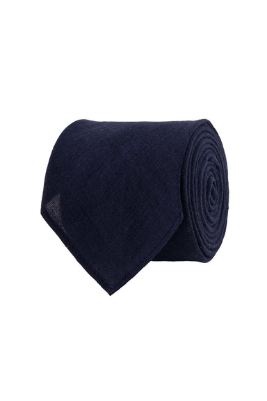 the tie bar kinzie french linen tie navy 