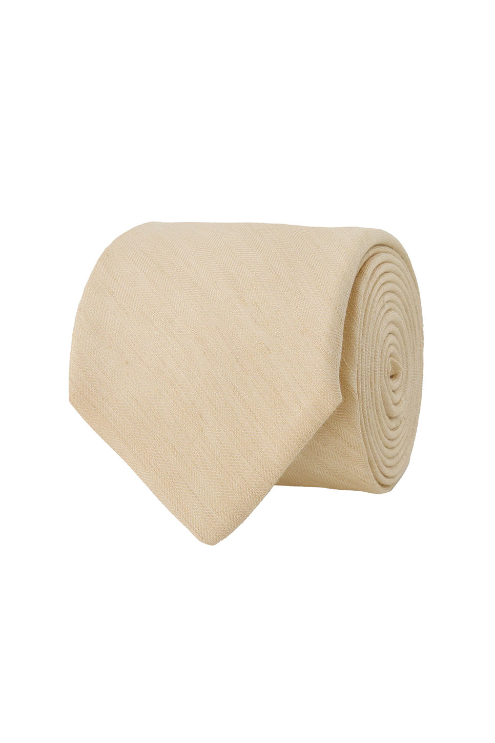 the tie bar linen row tie light champagne roll