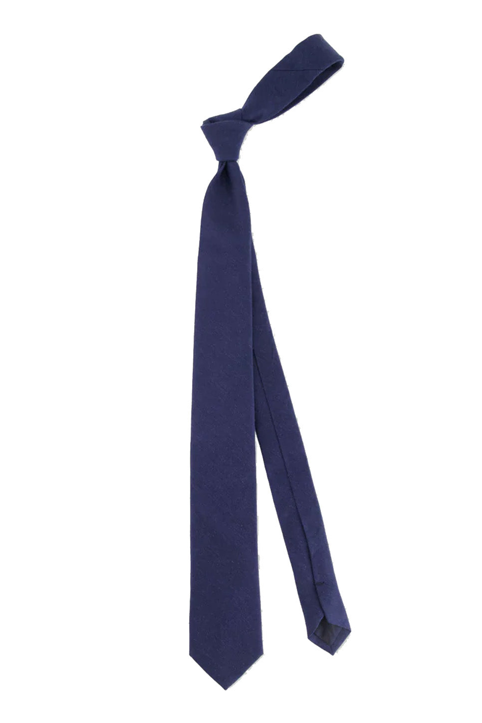 the tie bar linen row tie navy front