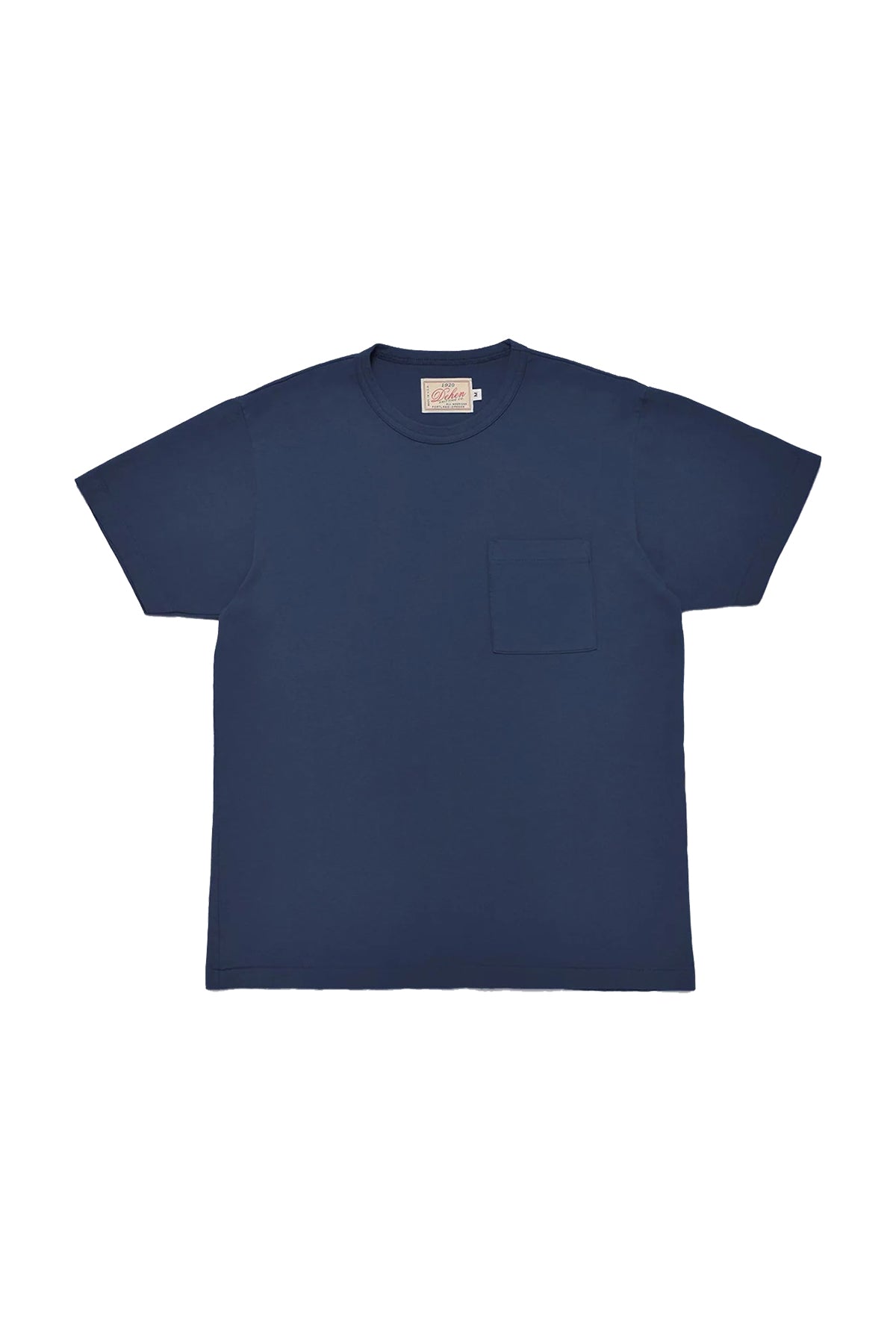 Dehen - Heavy Duty Pocket Tee - Navy - Flatlay