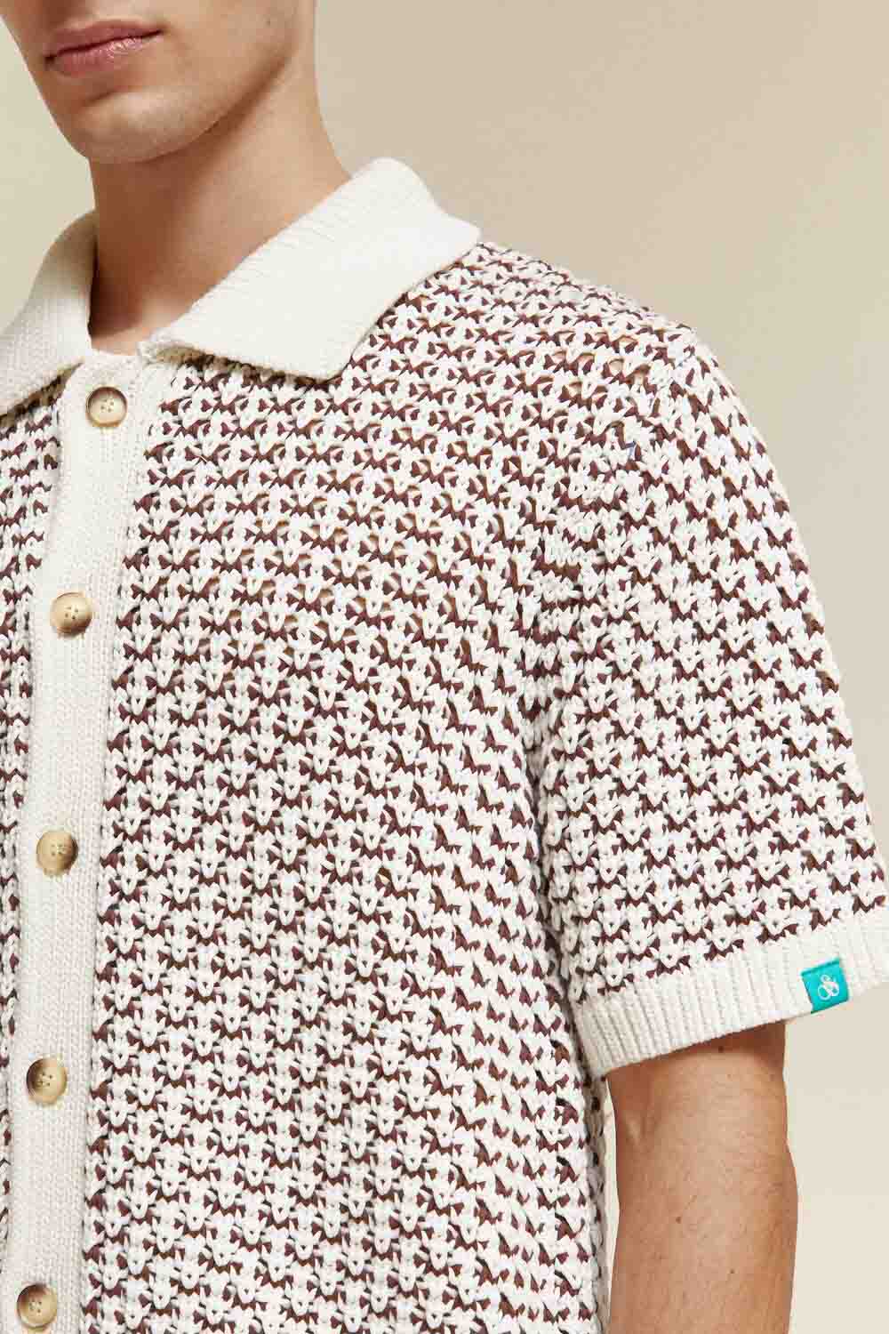 STRUCTURED KNITTED POLO