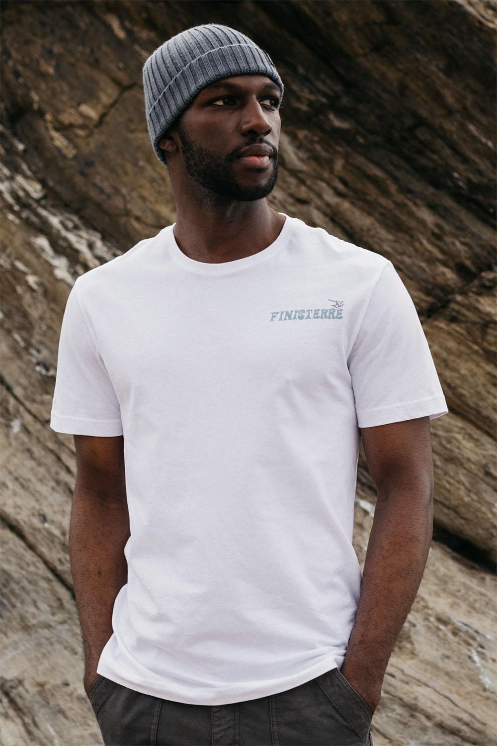 Finisterre - Fisherman Beanie - Charcoal - Front