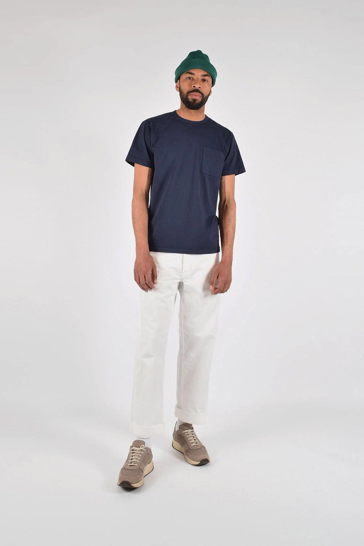 Dehen - Heavy Duty Pocket Tee - Navy - Front