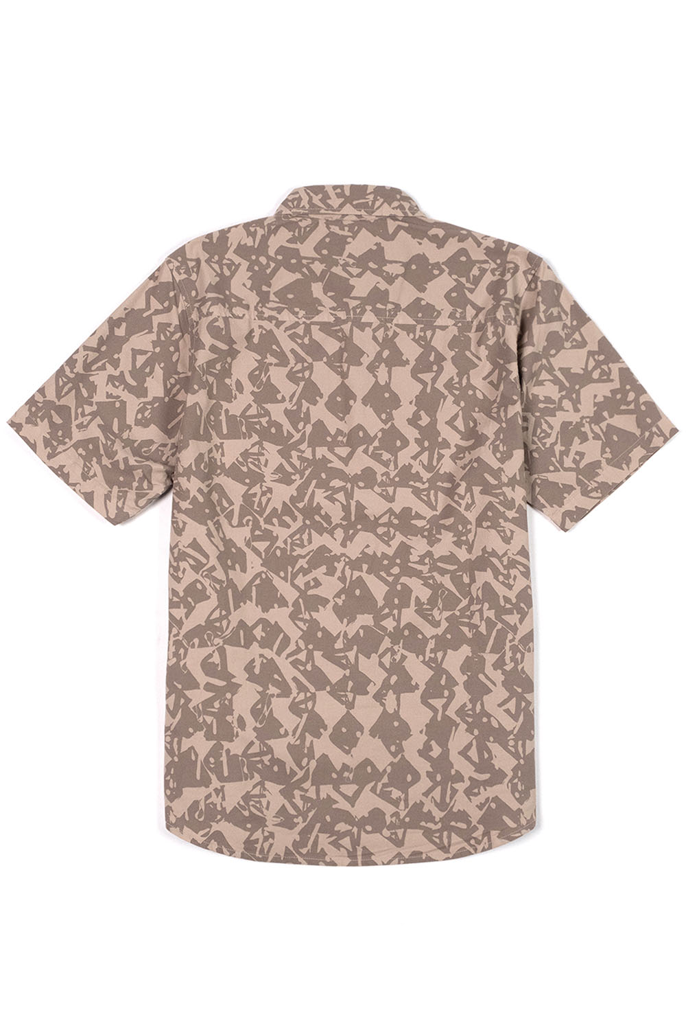 topo desert shirt ss cobblestone geo back