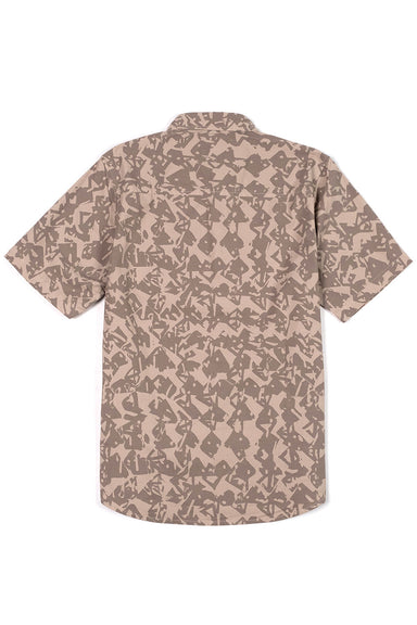 topo desert shirt ss cobblestone geo back