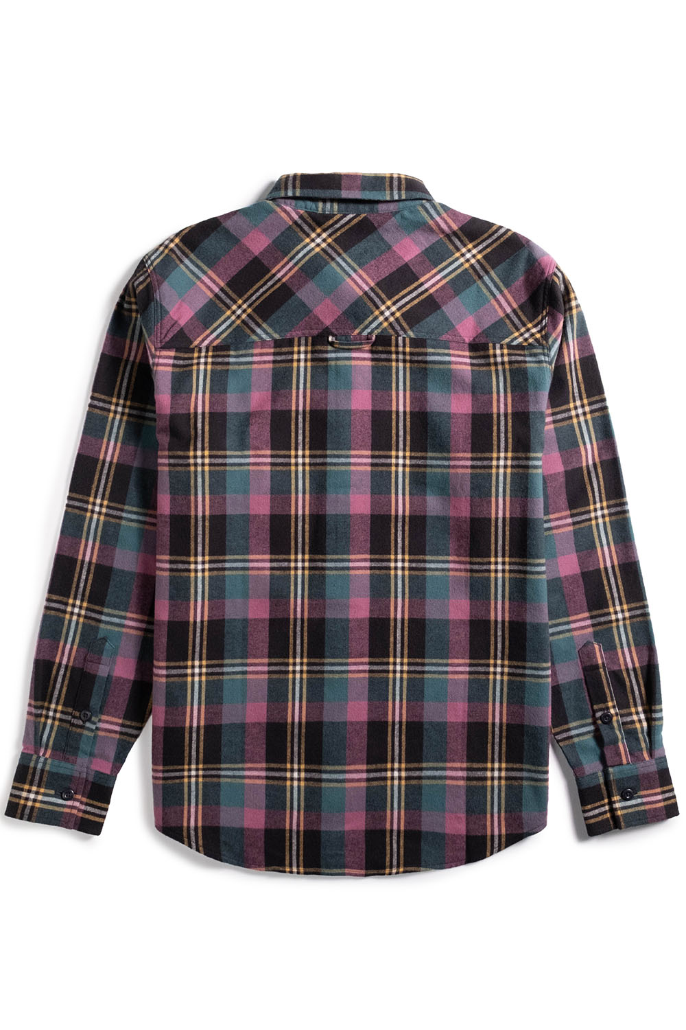 topo mountain lw shirt black goldenrod multi back