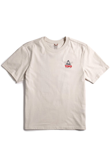 topo mountain river tee bone white front