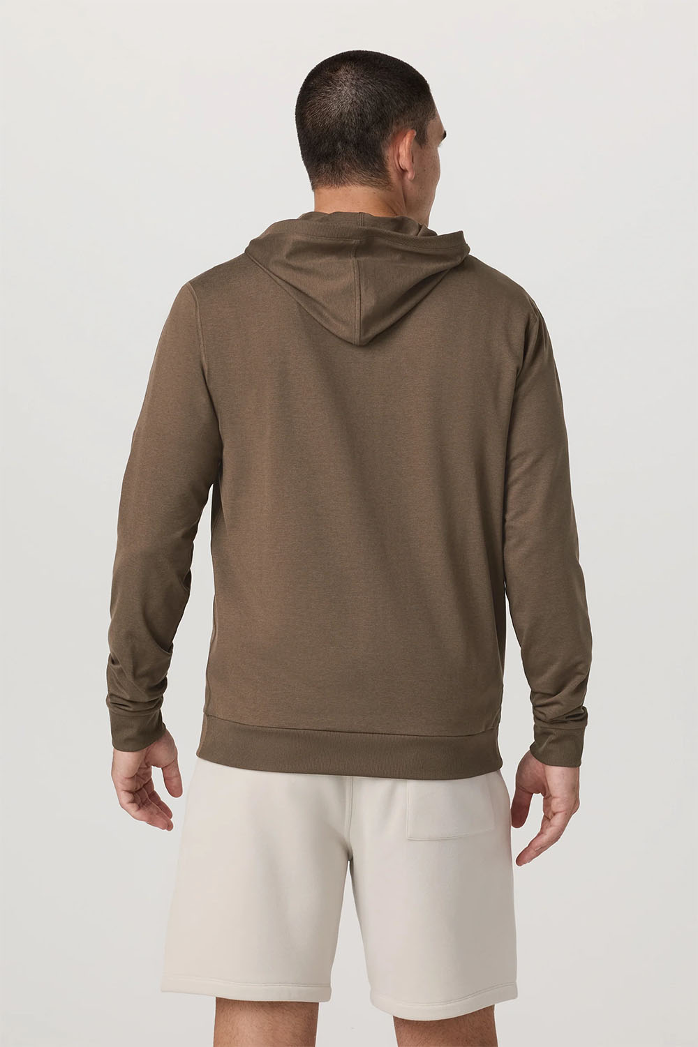 Vuori - Coronado Hoodie - Espresso Heather - Back