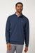 Travis Mathew - Cloud Quarter Zip 2.0 - Heather Blue Nights - Model Front