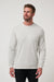 Travis Mathew Cloud Sweater in Heather Grey — Front view