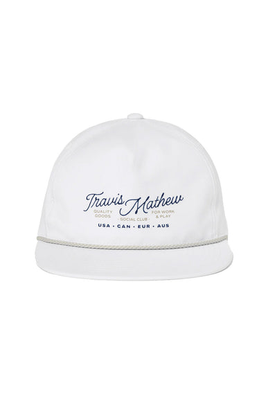 Travis Mathew - Gate Crasher Hat - White - Front