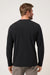 Travis Mathew Peak Fleece Crew in Black — Back view