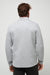 Travis Mathew Transatlantic Quarter Zip in Heather Lt Grey — Back view