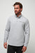 Travis Mathew Transatlantic Quarter Zip in Heather Lt Grey — Front view