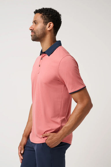 travis mathew all day social club polo brick dust side