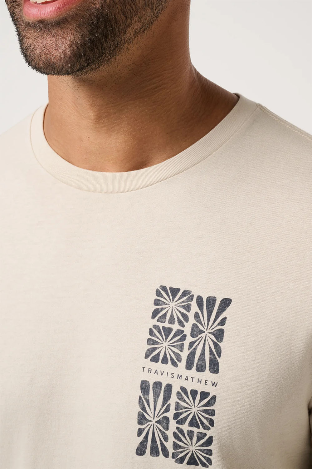 travis mathew cabana tee italian sand detail