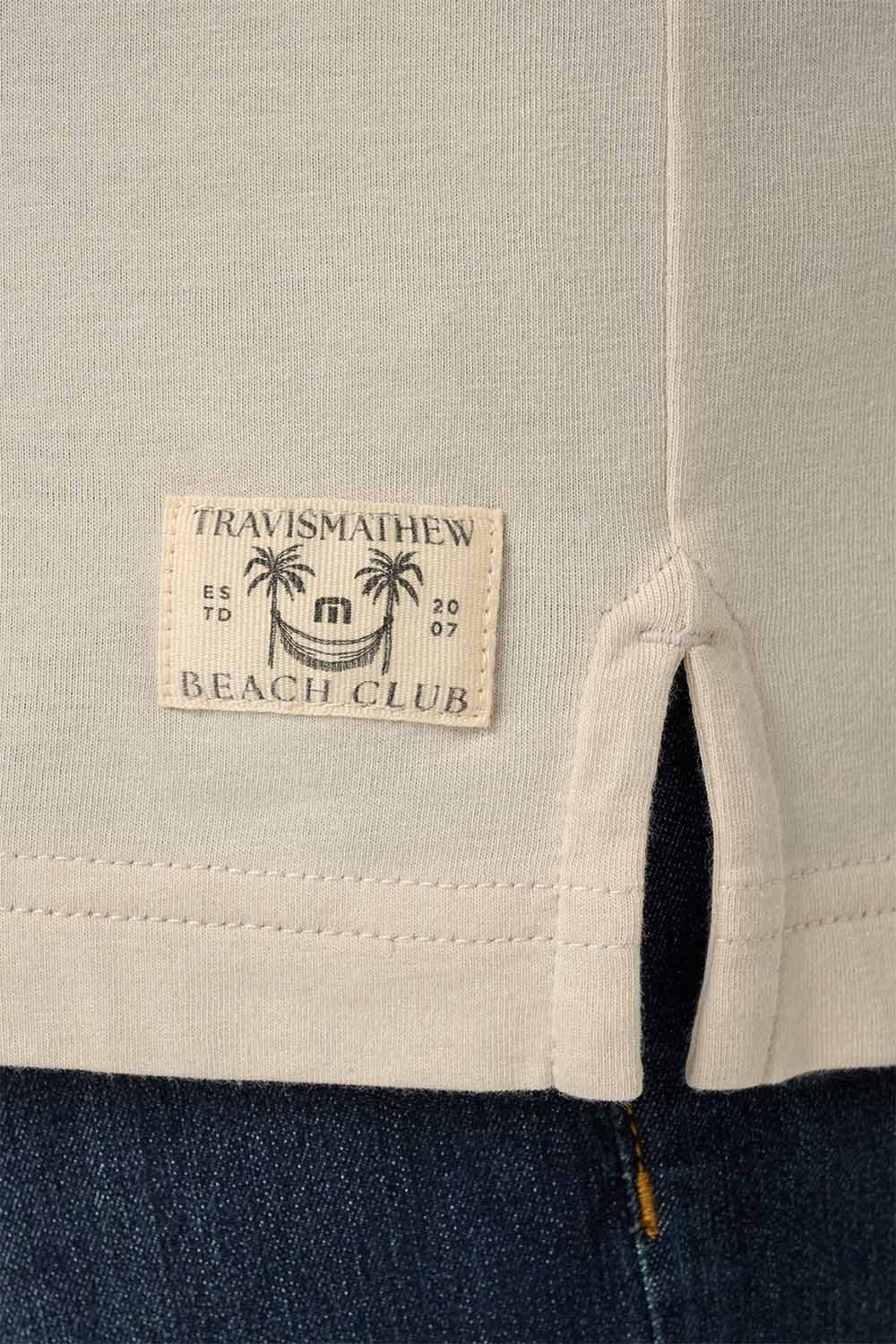 travis mathew cloud popover polo italian sand hem