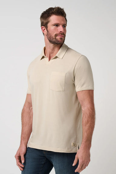 travis mathew cloud popover polo italian sand profile