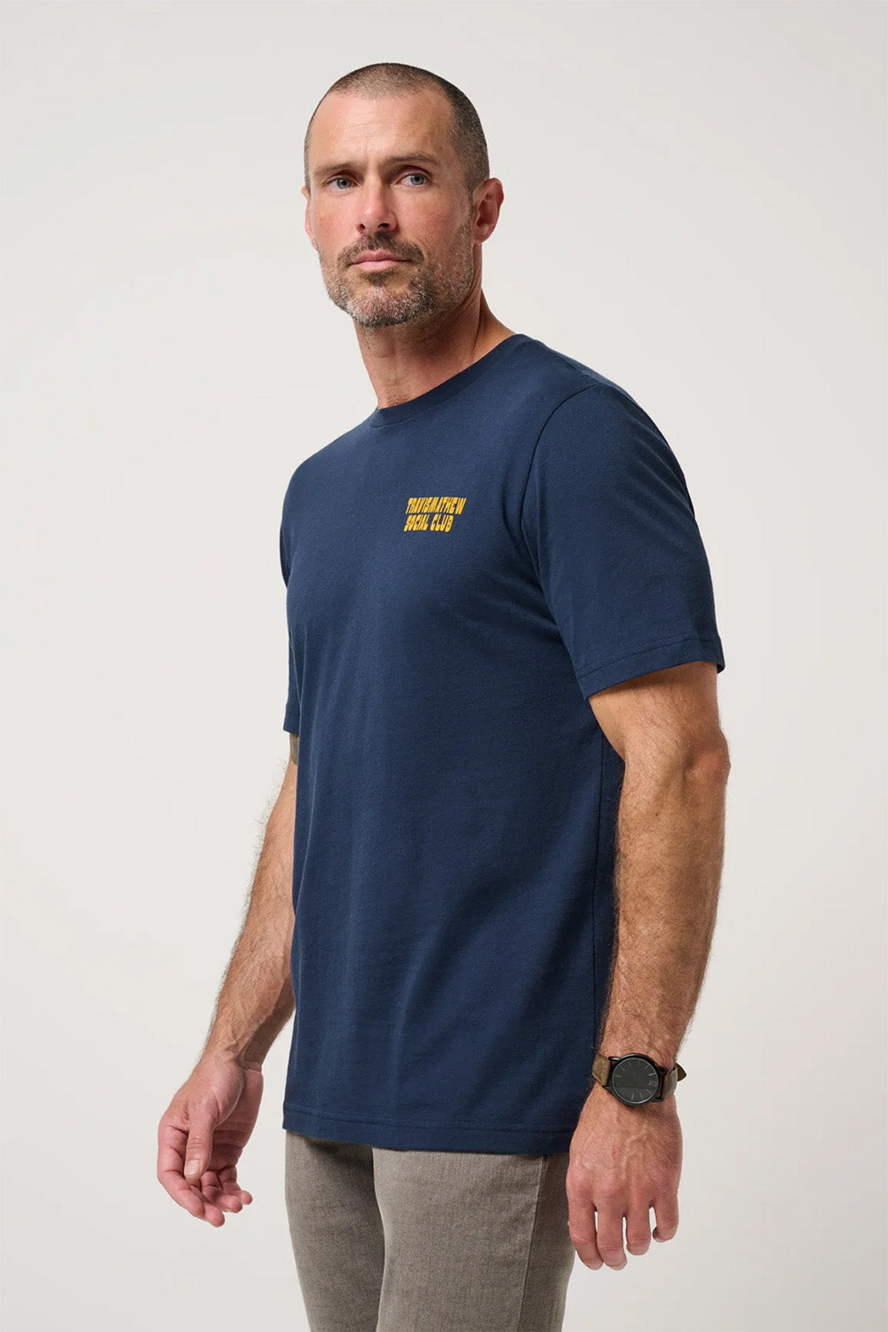travis mathew club dues tee total eclipse side