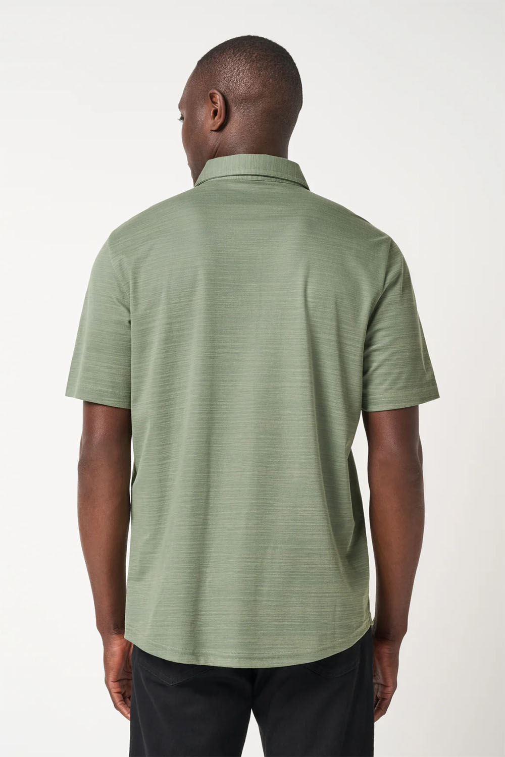 travis mathew clubhouse classic polo sea spray back