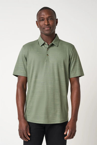 travis mathew clubhouse classic polo sea spray front
