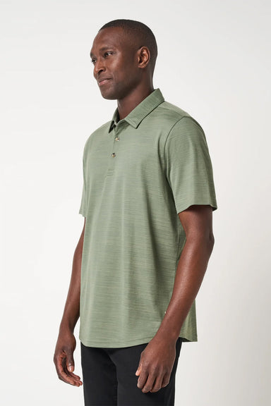travis mathew clubhouse classic polo sea spray side