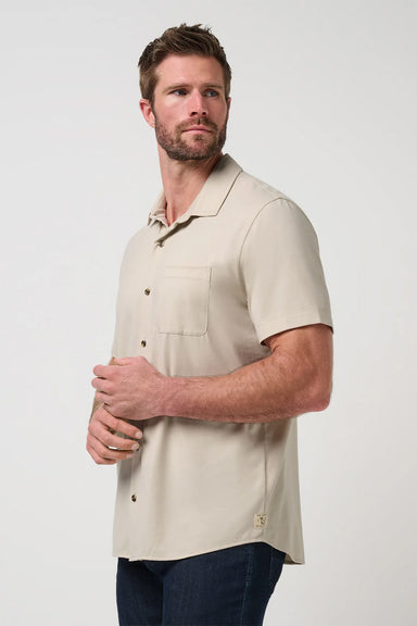 travis mathew comfortknit beach club ss italian sand side