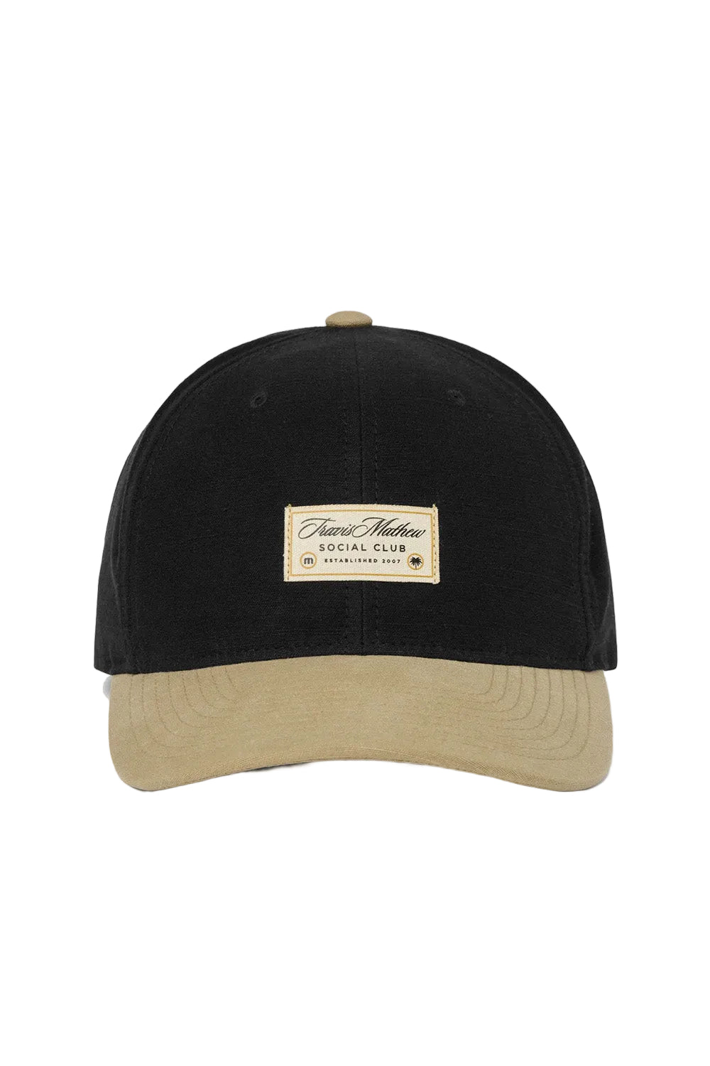 travis mathew social club hat black front