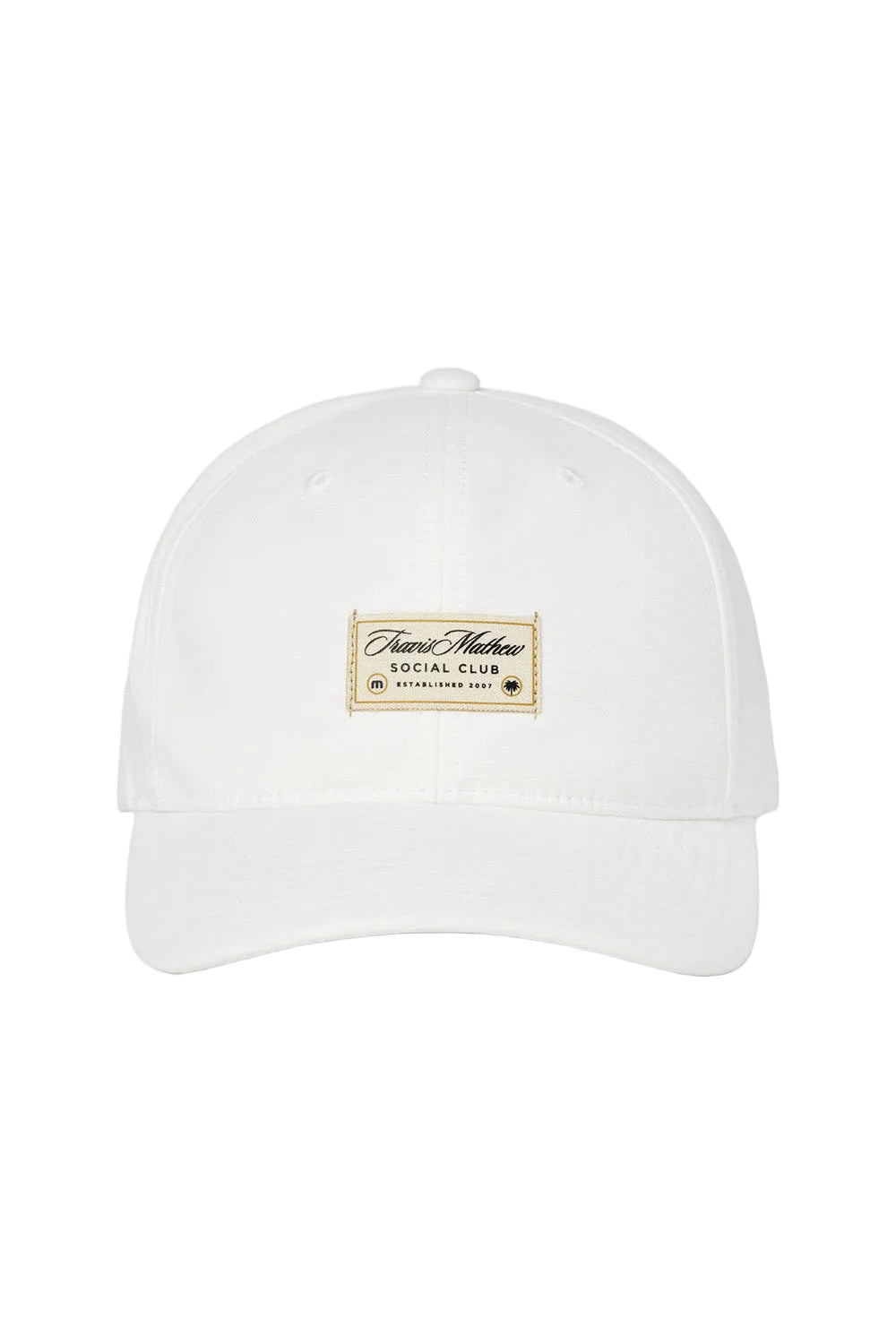 travis mathew social club hat white front