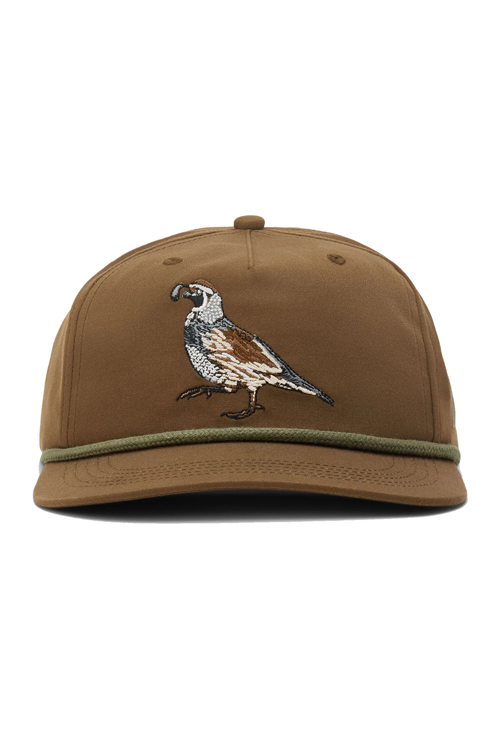 Duck Camp CALIFORNIA QUAIL TRUCKER Pin Oak Front
