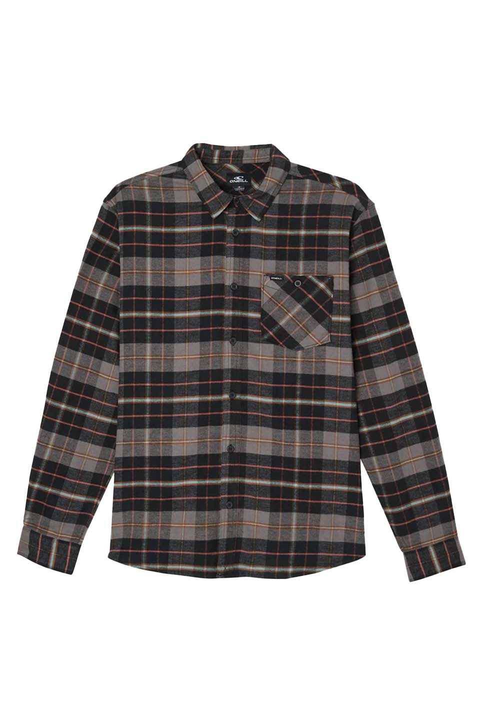 O'Neill - Redmond Stretch Flannel - Black - Flatlay