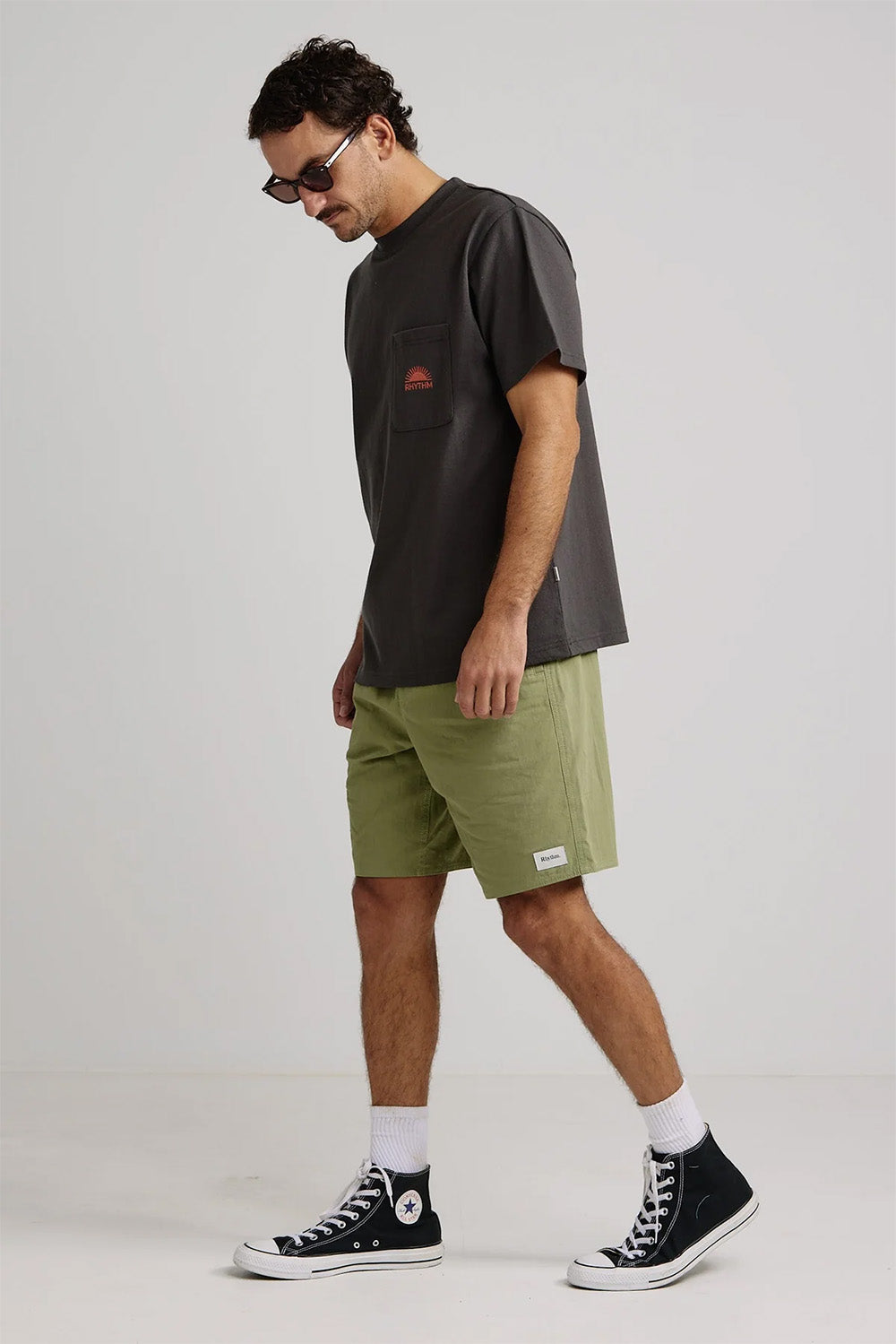 HEAVY VINTAGE PKT TEE Charcoal