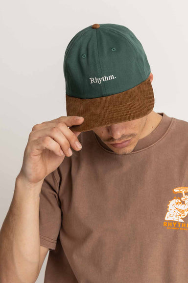 Rhythm - Essential Brushed Twill Cap - Pine - Front