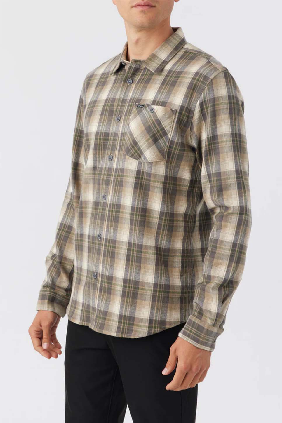 O'Neill - Redmond Stretch Flannel - Khaki - Side