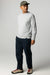 Finisterre - Coho Sweatshirt - Grey Marl - Model Front