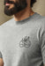 Filson Union Graphic T-Shirt in Dark Gray Heather — Detail chest view